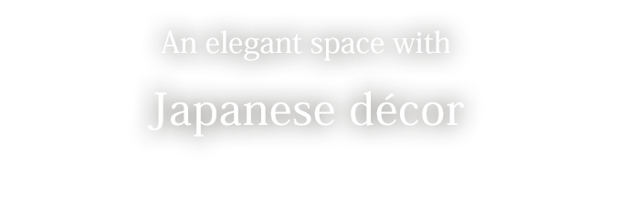 An elegant space with Japanese décor